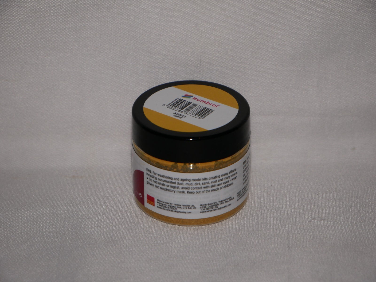 Humbrol Sand Weathering Powder 45ml Plastic Tub For Model Weathering - AV0013