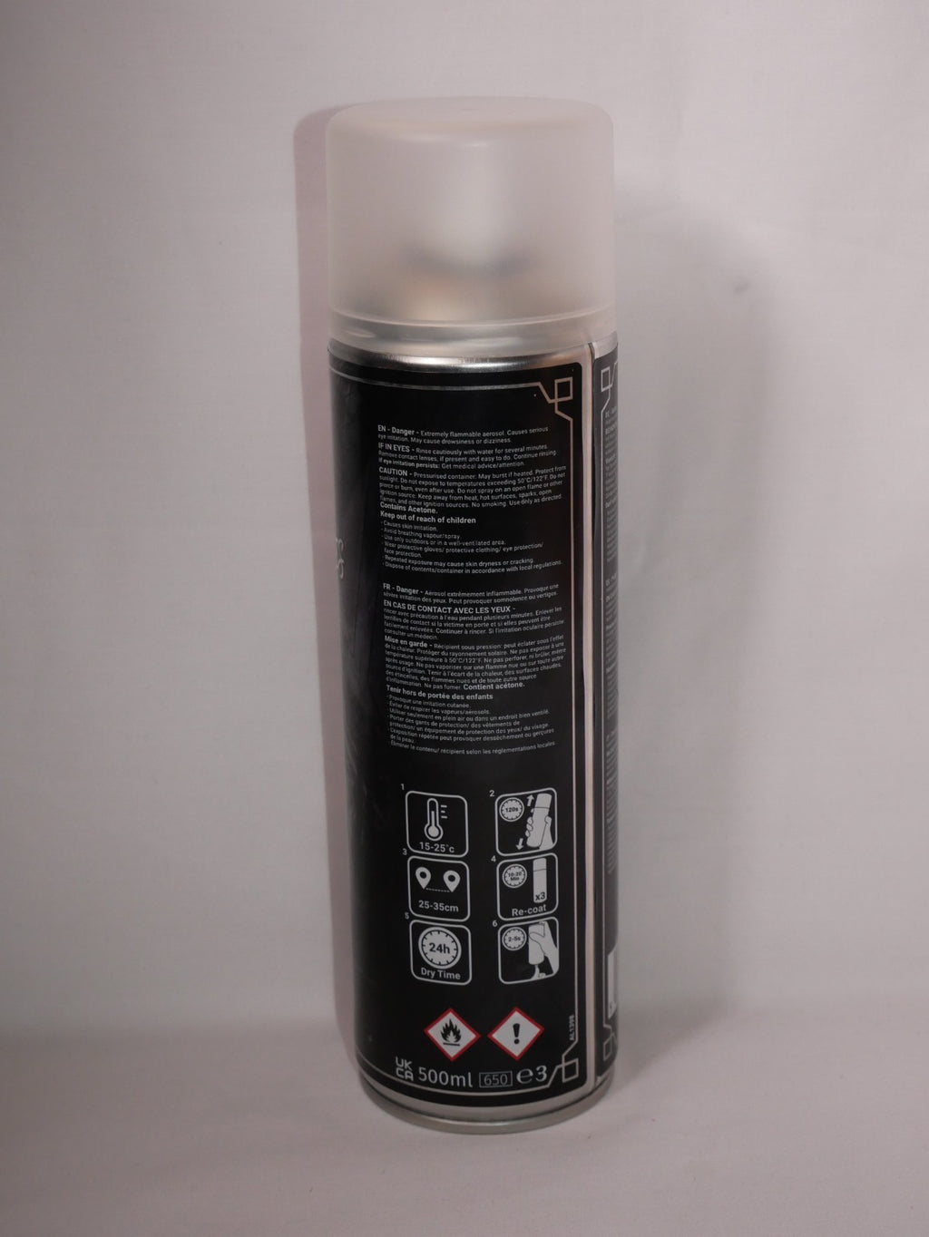 The Colour Forge Signature Series Ashen Grey Matt Finish Model Primer 500ml Can