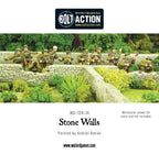 Warlord Games Bolt Action 1:56 Scale Hard Plastic Stone Walls Model - WG-TER-38