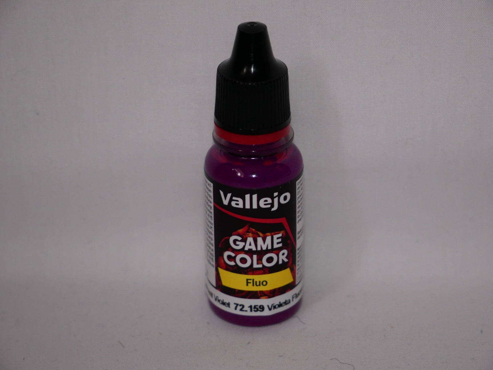 Vallejo Game Color Acrylic Range Fluorescent Violet 18ml Dropper Bottle - 72.159