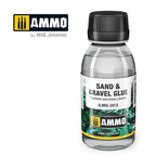 Ammo By Mig Jimenez Sand & Gravel Glue Adhesive 100ml Plastic Bottle A.MIG-2012