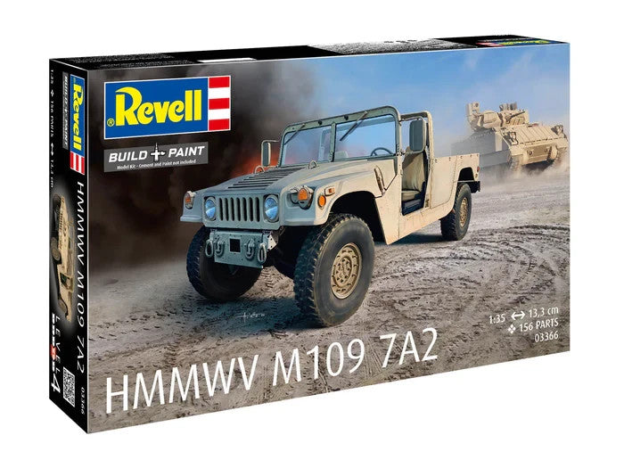 Revell 1:35 Scale Humvee HMMWV M109 7A2 Plastic Model Kit Skill Level 4 - 03366