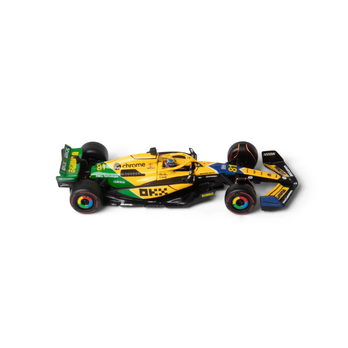 Burago 1:43 McLaren MCL38 Monaco Grand Prix 2024 No.81 Oscar Piastri #18-38215PS