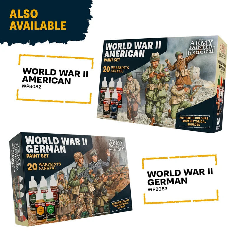 The Army Painter Historical World War II British Paint Set (20 Colours) - WP8084