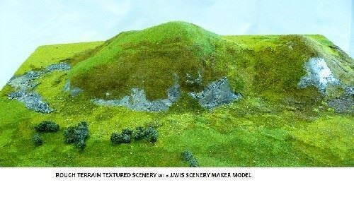 Javis "Countryside" Scenics Spring Green Rough Terrain Mat 380mm x 165mm JHILL1