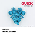 AK Interactive Acrylic Quick Gen Markers For Tabletop Games Turquoise Blue - AKMQ013