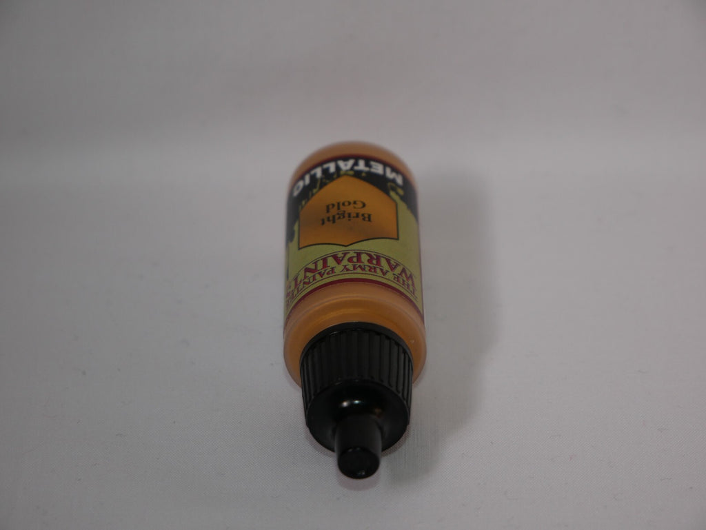 The Army Painter Warpaints Metallics Bright Gold (18ml) Dropper Bottle - WP1144