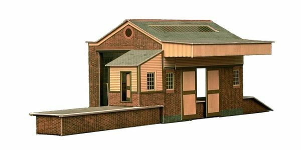 Superquick Kits 1:76 Scale Red Brick Goods Depot Scaled For OO & HO - SQA7.0