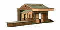 Superquick Kits 1:76 Scale Red Brick Goods Depot Scaled For OO & HO - SQA7.0