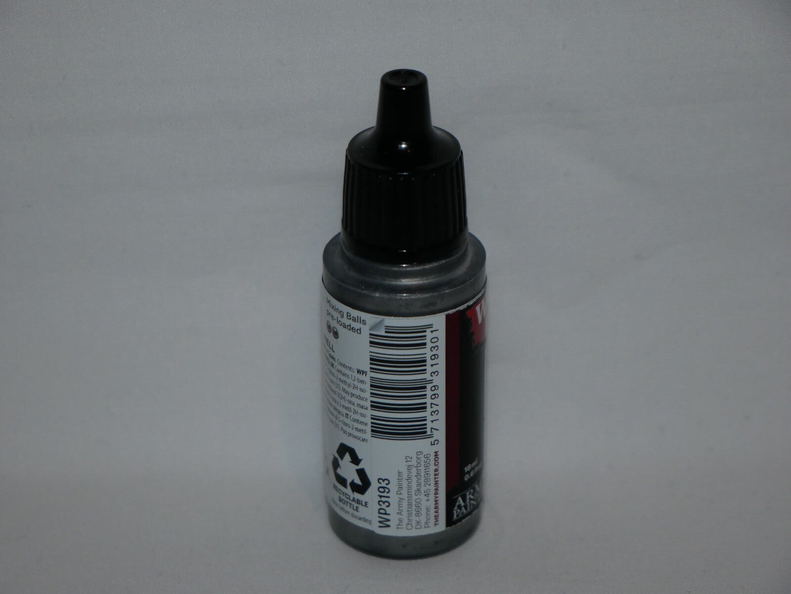 The Army Painter Warpaints Fanatic Gun Metal Metallic 18ml Dropper Bottle WP3193
