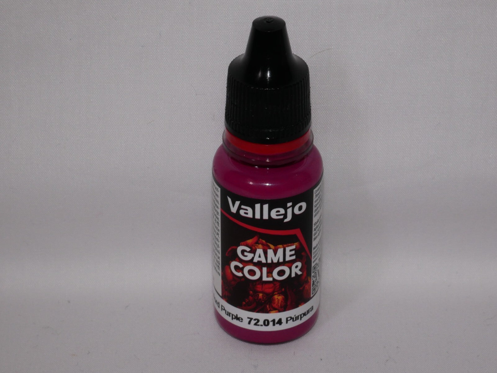 Vallejo Game Color Acrylic Warlord Purple 18ml/0.6 fl oz Dropper Bottle - 72.014
