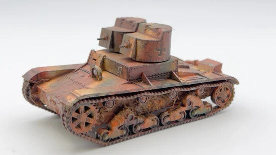 Rubicon Models 1:56 (28mm) Scale WWII Soviet T-26 Light Infantry Tank - 280070