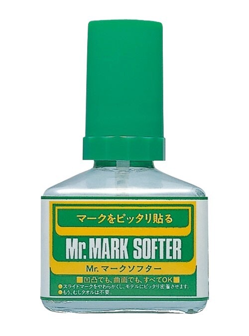Mr Hobby Mr Mark Softer Brush On Decal Softener Solvent 40ml Glass Bottle MS-231