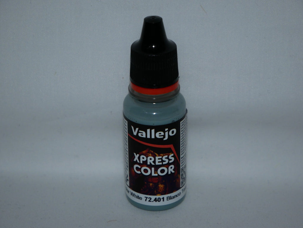 Vallejo Xpress Color Acrylics Templar White 18ml/0.6 fl oz Dropper Bottle 72.401