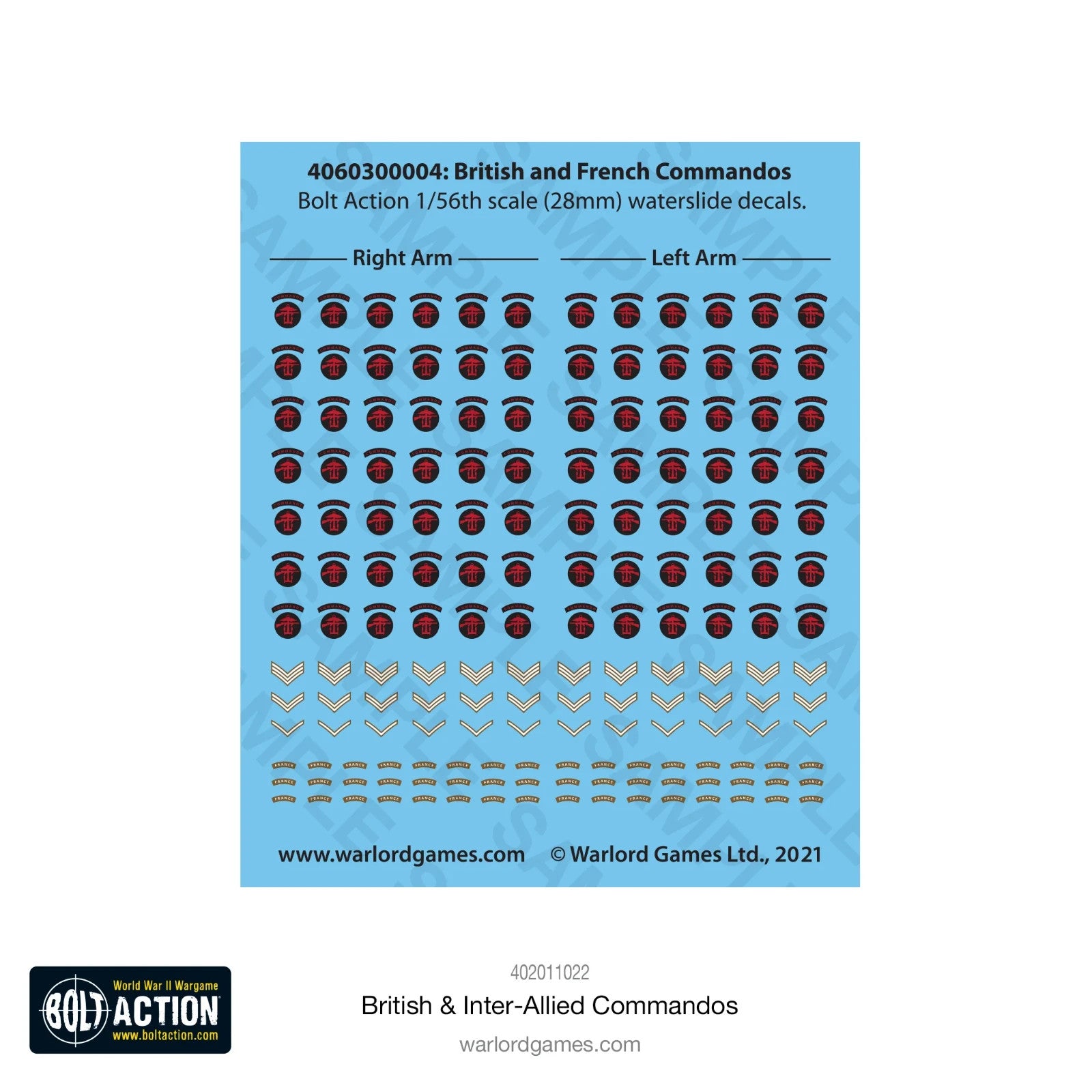 Warlord Games Bolt Action 1:56 Scale British & Inter-Allied Commandos 402011022