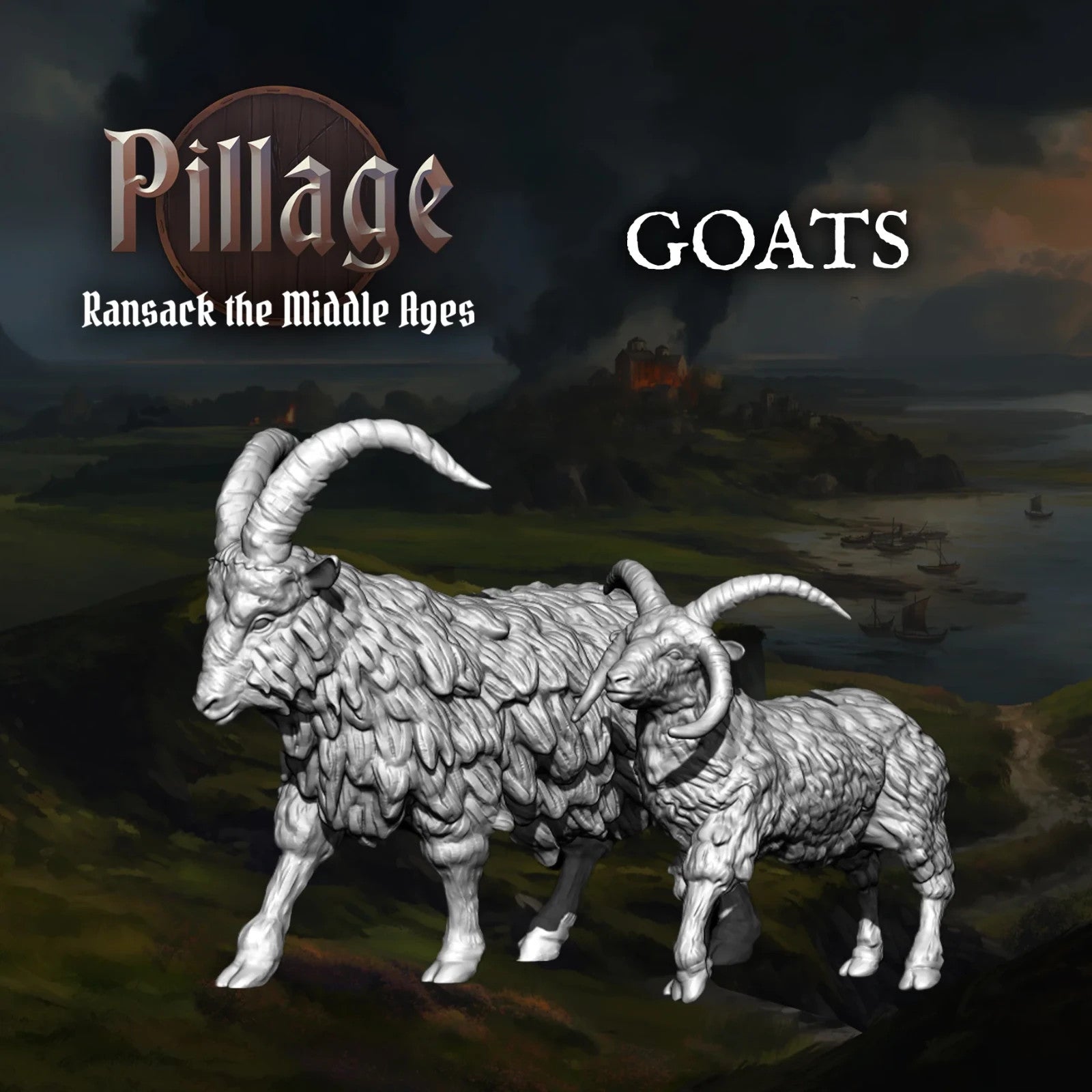 Victrix Ltd Pillage Ransack The Middle Ages 28mm Medieval Farm Animals - VXE014