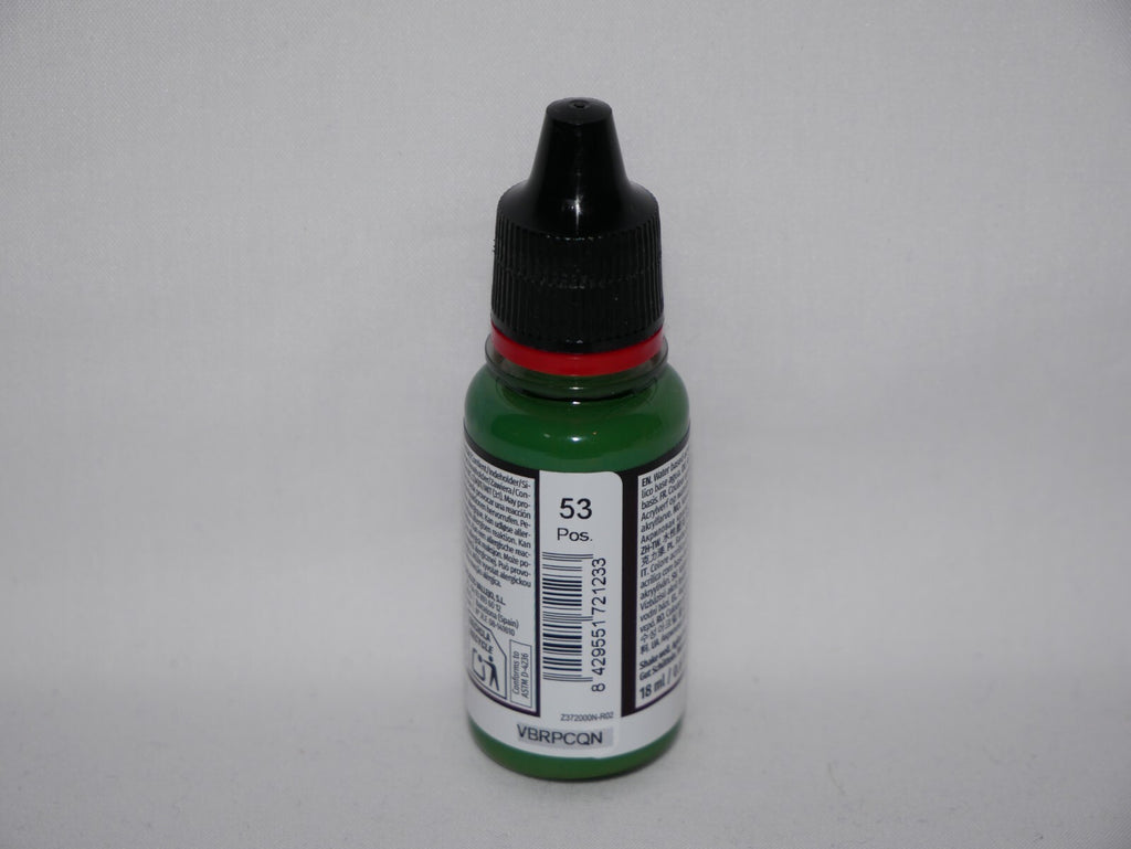 Vallejo Game Color Acrylics Angel Green 18ml/0.6 fl oz Dropper Bottle - 72.123