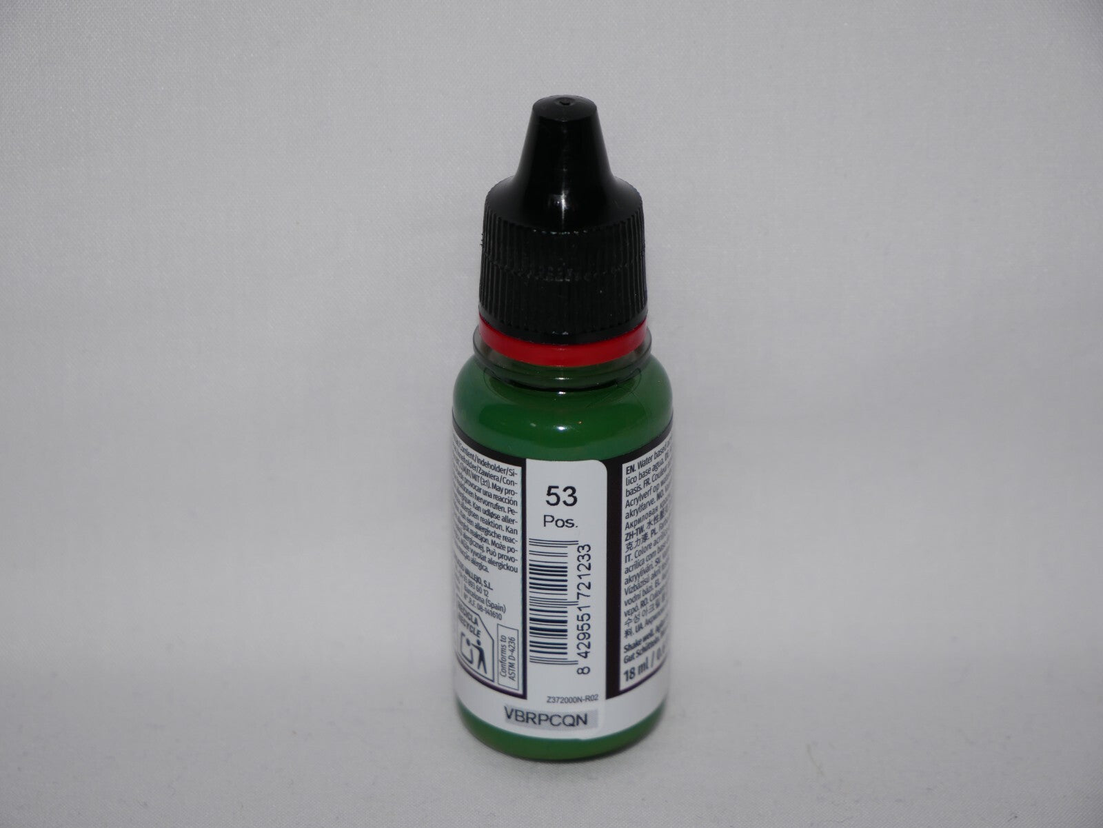 Vallejo Game Color Acrylics Angel Green 18ml/0.6 fl oz Dropper Bottle - 72.123