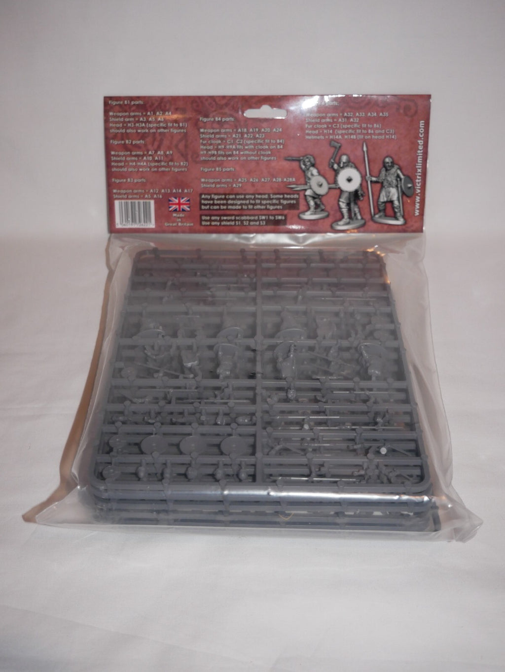Victrix Warriors Of The Dark Ages 28mm Early Saxon Unarmoured Warriors - VXDA016