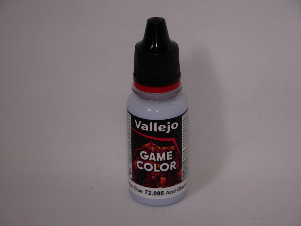 Vallejo Game Color Acrylics Glacier Blue 18ml/0.6 fl oz Dropper Bottle - 72.095