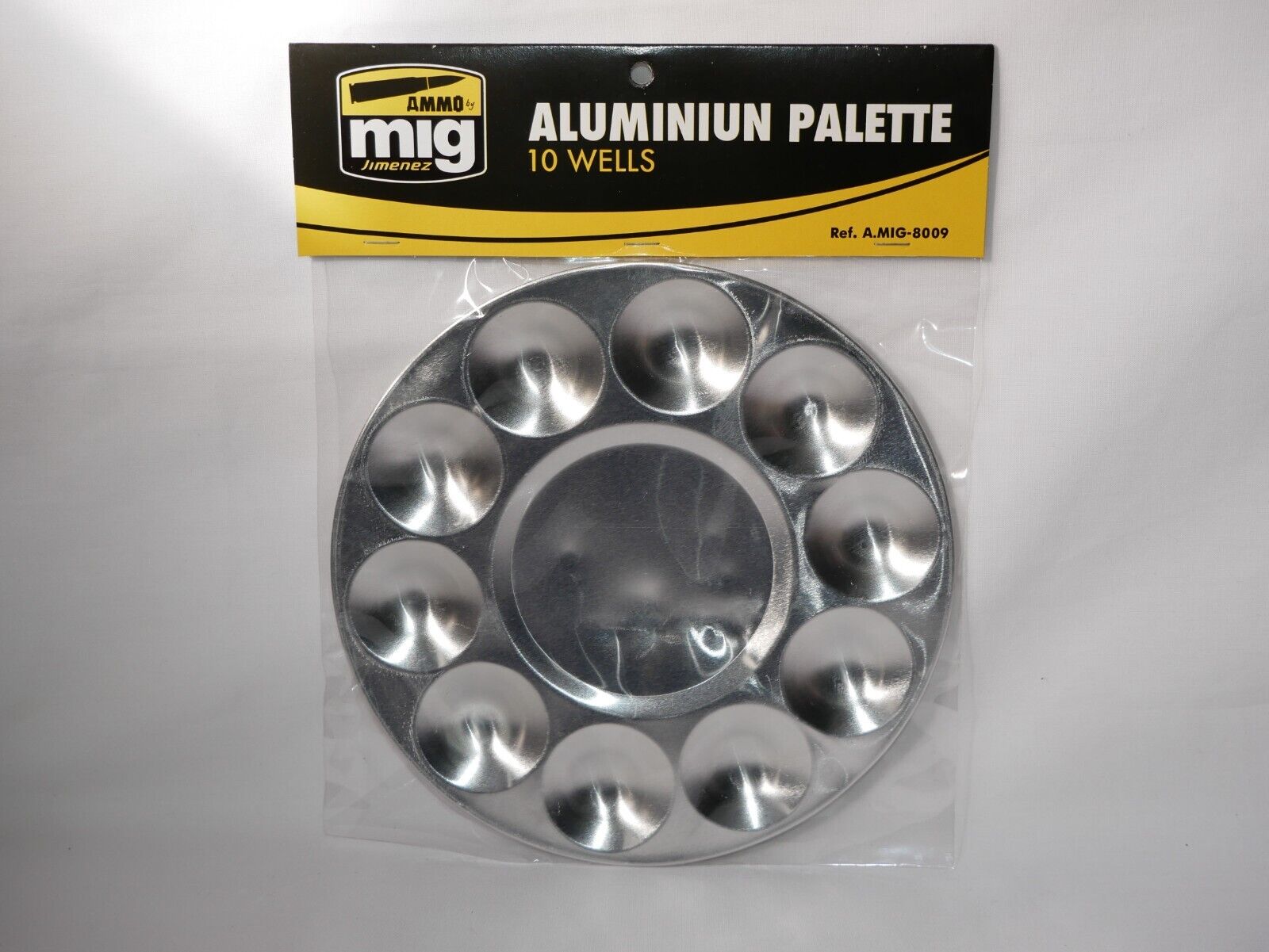 Ammo By Mig Jimenez Aluminium Pallet 10 Wells For Model Paint Mixes - A.MIG-8009