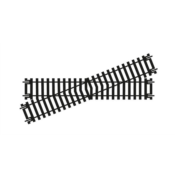 Hornby 1:76 Model Railway Track Single Piece Left Hand Diamond Crossing - R614