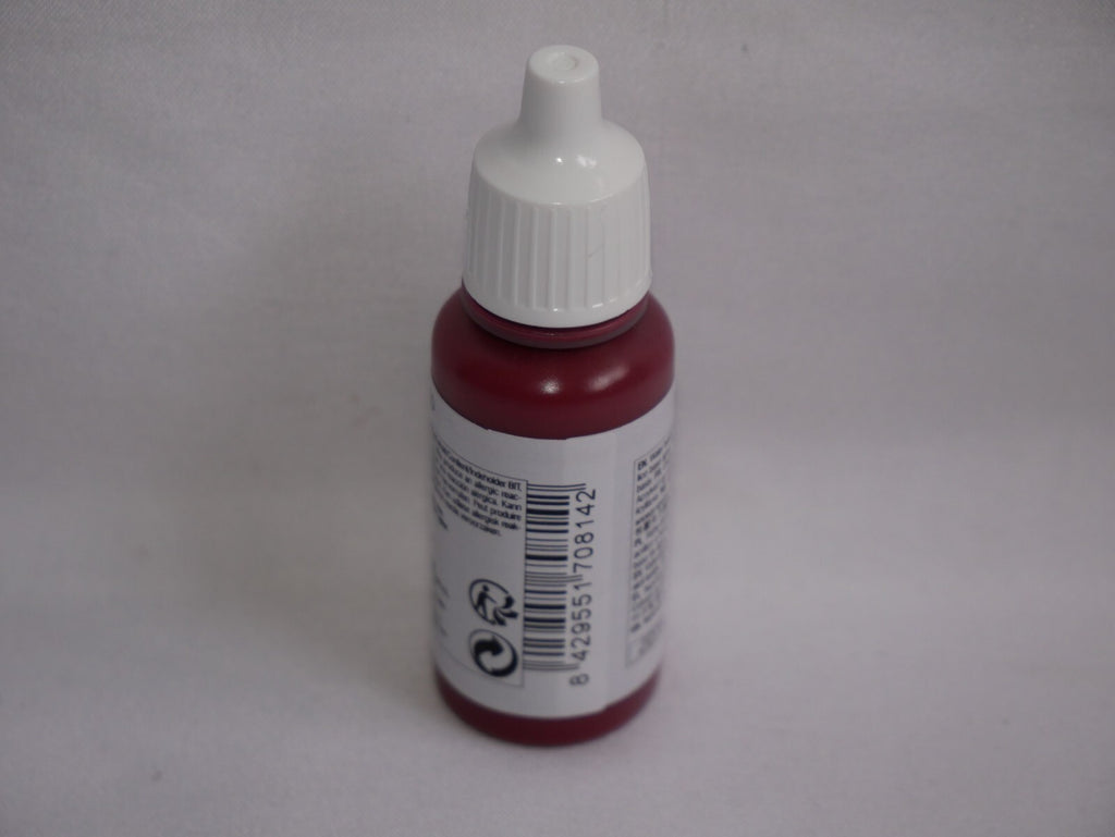 Vallejo Model Color Burnt Cadmium Red Acrylic 17ml Dropper Bottle - 70.814