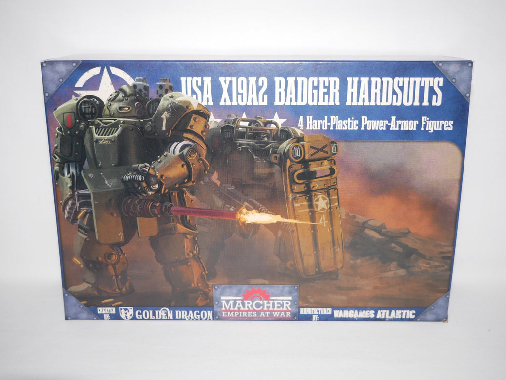 Wargames Atlantic Marcher Empires At War USA X19A2 Badger Hardsuits - MUSA003P