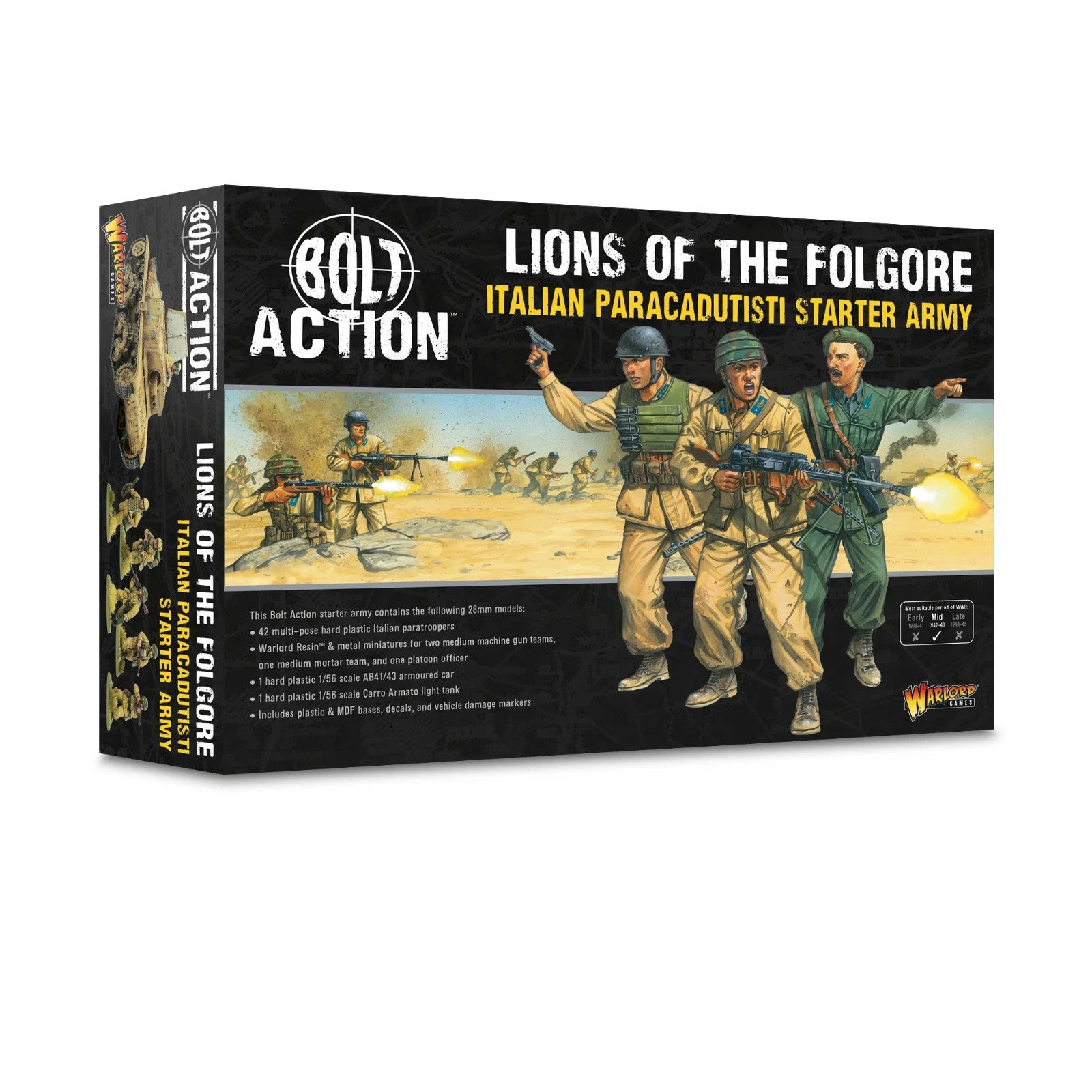 Warlord Games Bolt Action 1:56 Scale Lions Of The Folgore Italian Paracadutisti Starter Army - 402615802