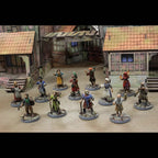 Wargames Atlantic Classic Fantasy 28mm Hard Plastic Villagers Figures - WAACF010
