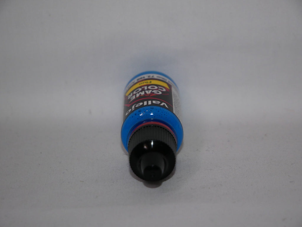 Vallejo Game Color Acrylic Range Fluorescent Blue 18ml Dropper Bottle - 72.160