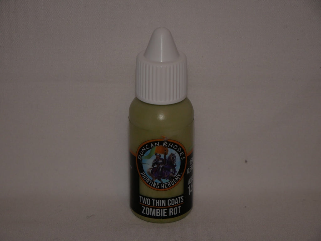Duncan Rhodes Painting Academy Two Thin Coats Range Zombie Rot 15ml Bottle 10137