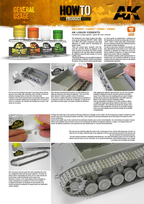 AK Interactive Ultra High Quality Quick Cement Extra Thin 40ml Bottle - AK12001