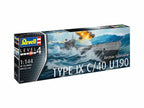 Revell 1:144 Scale Type IX C/40 U190 German Submarine Kit Skill Level 4 - 05167