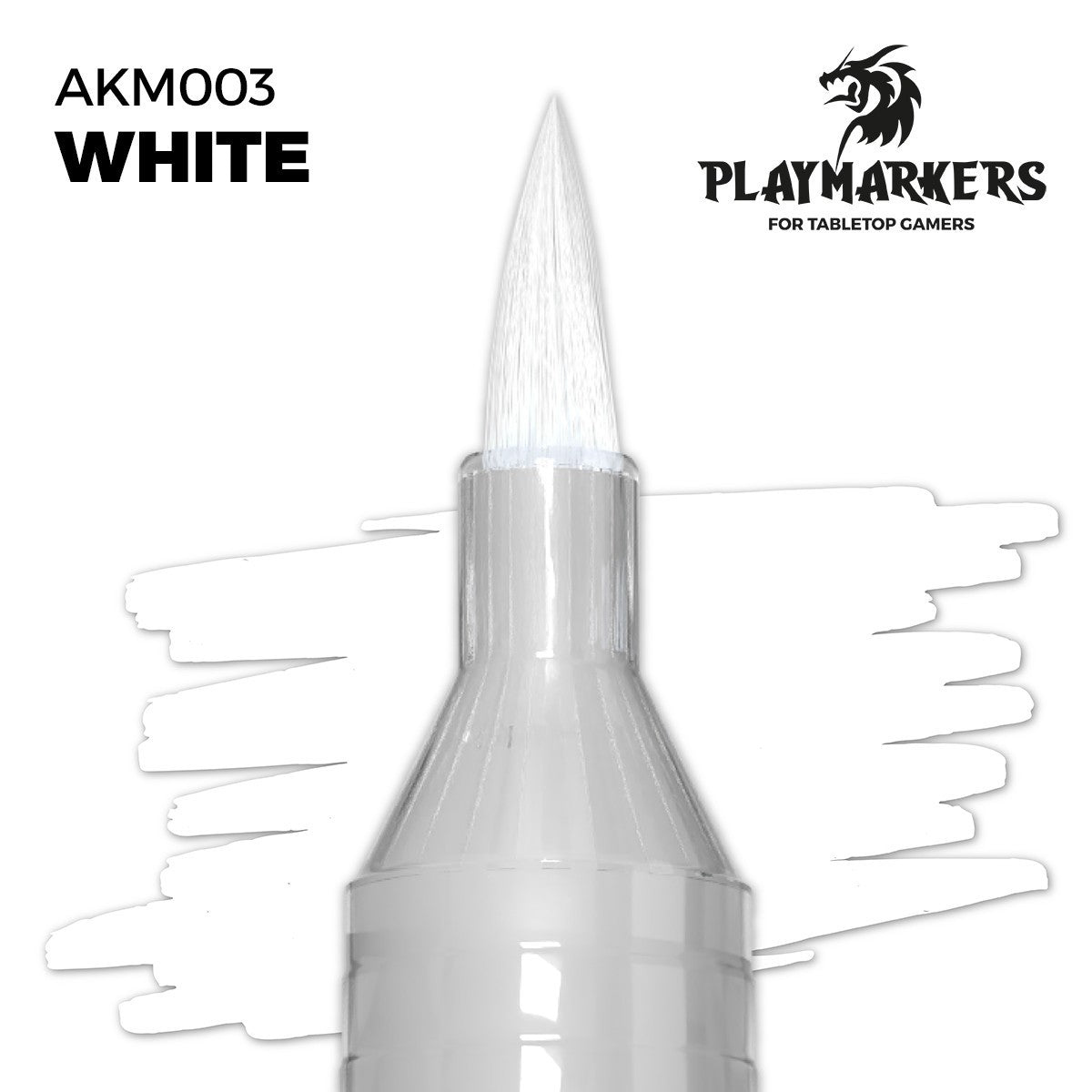 AK Interactive Acrylic Paint Playmarkers For Model Tabletop Games White - AKM003