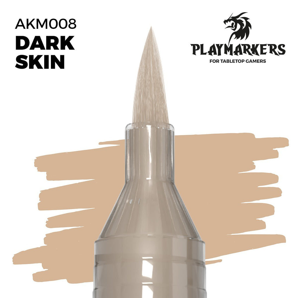 AK Interactive Acrylic Paint Playmarkers For Tabletop Games Dark Skin - AKM008