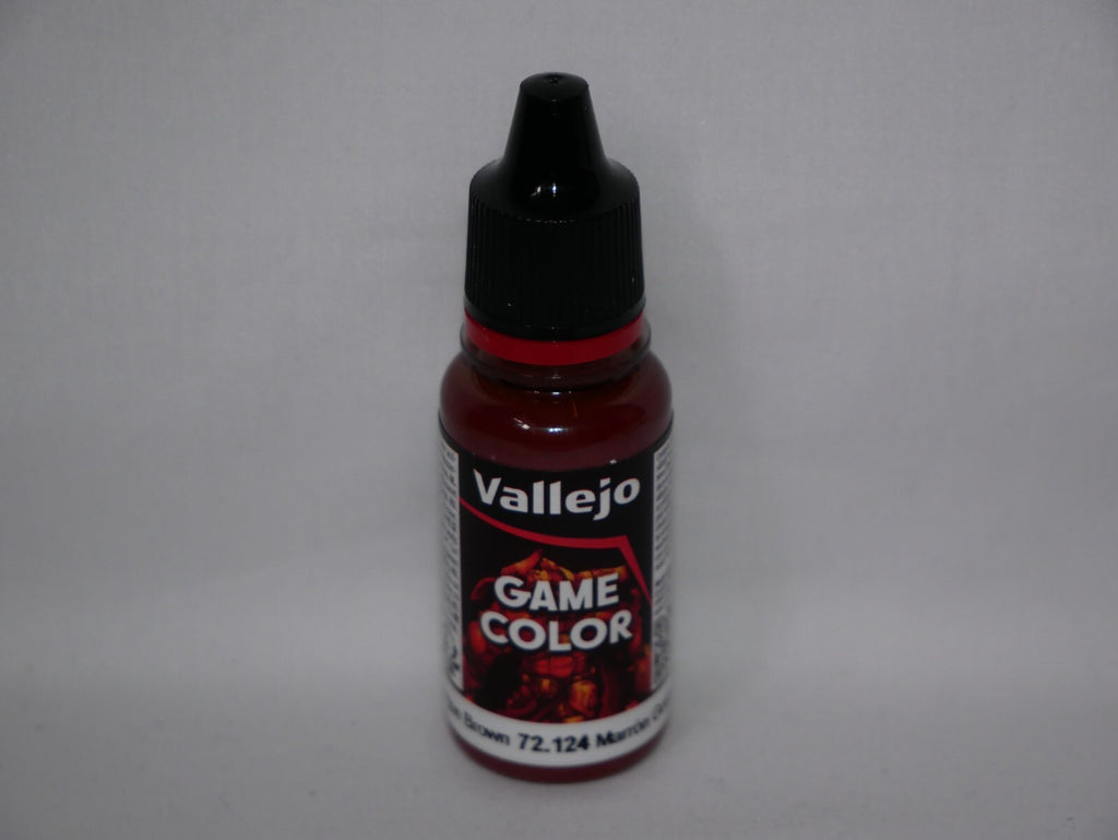 Vallejo Game Color Acrylics Gorgon Brown 18ml/0.6 fl oz Dropper Bottle - 72.124