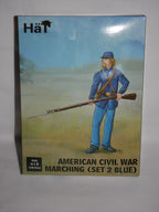 Hat Industrie 1:32 Scale American Civil War Marching (Set 2 Blue) Figures - 9335