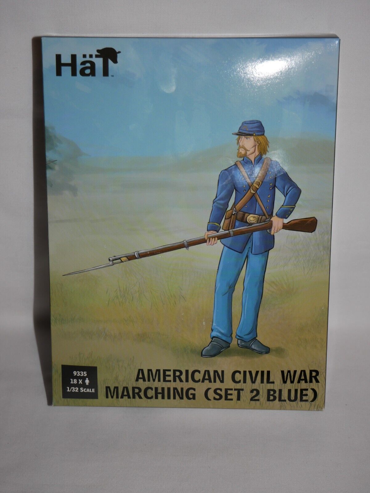 Hat Industrie 1:32 Scale American Civil War Marching (Set 2 Blue) Figures - 9335