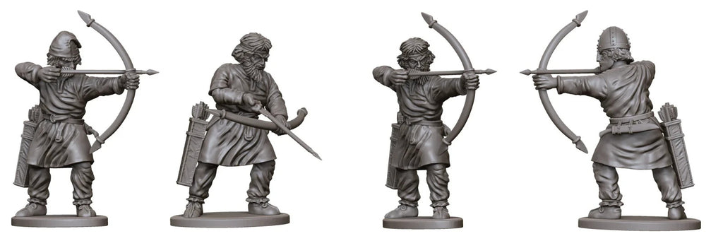Victrix Warriors Of The Dark Ages 28mm Hard Plastic Archers & Slingers - VXDA006