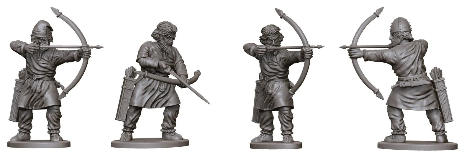 Victrix Warriors Of The Dark Ages 28mm Hard Plastic Archers & Slingers - VXDA006