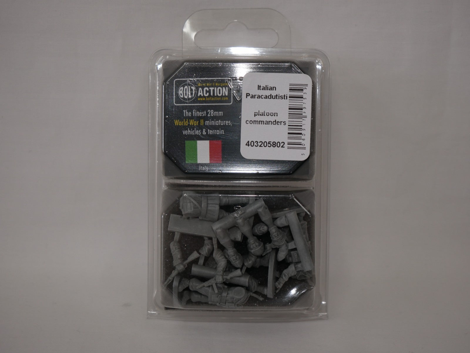 Bolt Action 1:56 Scale WWII Italian Paracadutisti Platoon Commanders - 403205802