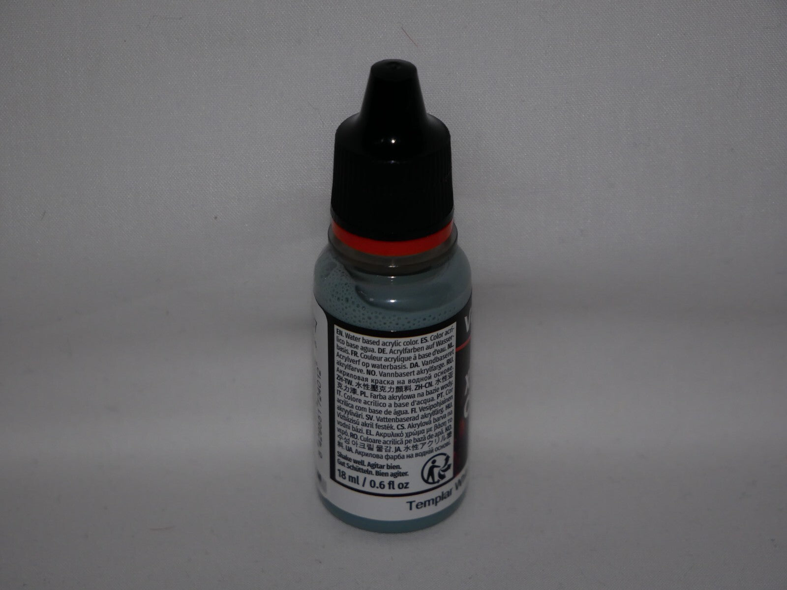 Vallejo Xpress Color Acrylics Templar White 18ml/0.6 fl oz Dropper Bottle 72.401