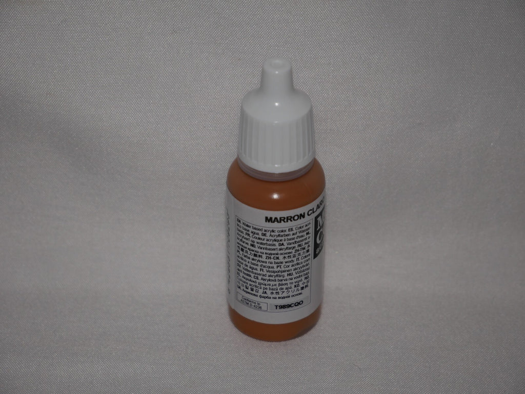 Vallejo Model Color Light Brown Acrylic 17ml/0.57 fl oz Dropper Bottle - 70.929
