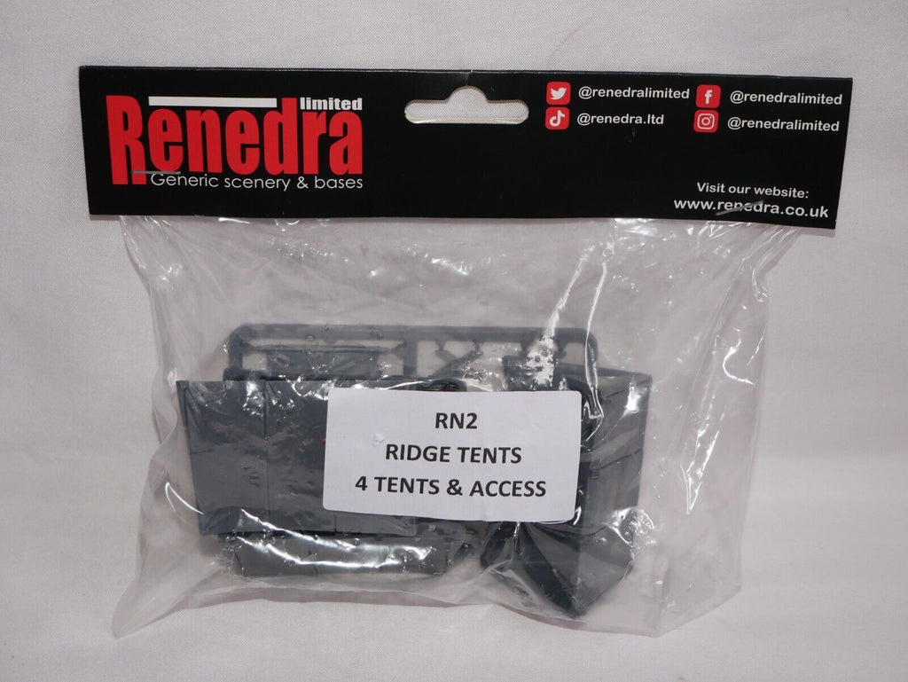 Renedra Limited Generic Scenery & Bases Ridge Tents & Access x4 Per Pack - RN2