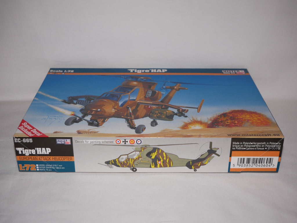 MisterCraft Hobby Kits 1:72 Scale (D-60) EC-665 'Tigre' Attack Helicopter 040604