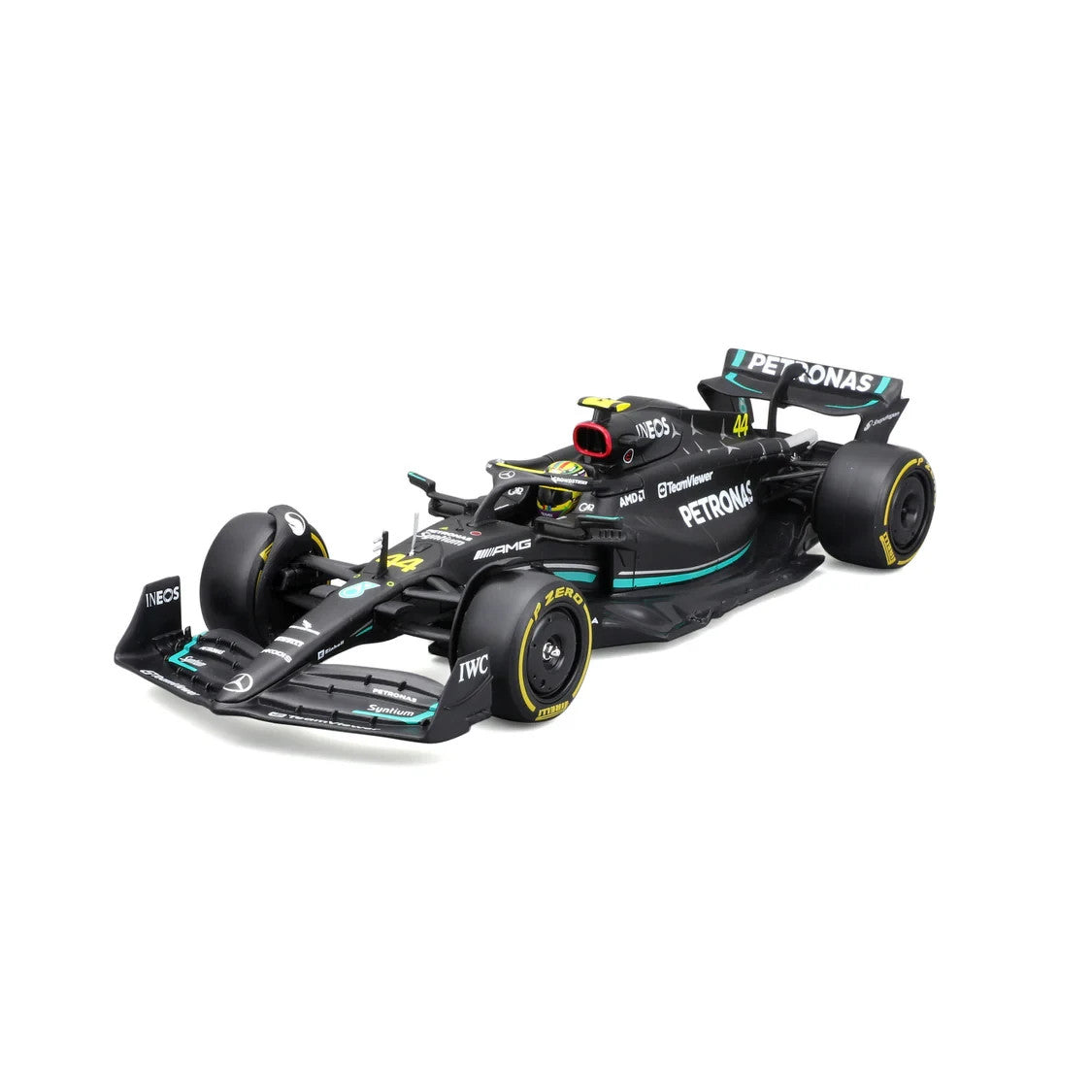 Burago 1:24 Scale Mercedes-AMG Petronas F1 2023 W14 No.43 Hamiliton - #18-28028H