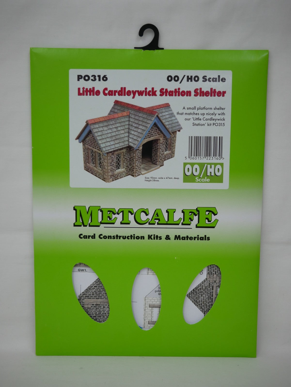 Metcalfe Card Construction Kits OO/HO Little Cardleywick Station Shelter - PO316