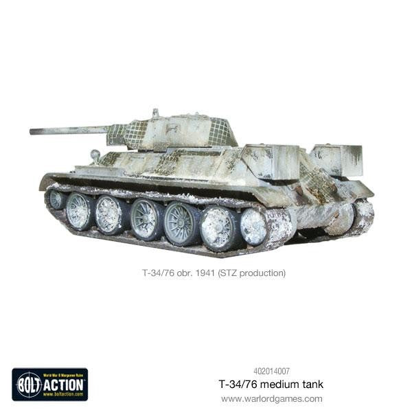 Warlord Games Bolt Action 1:56 Scale WWII Soviet T-34/76 Medium Tank - 402014007
