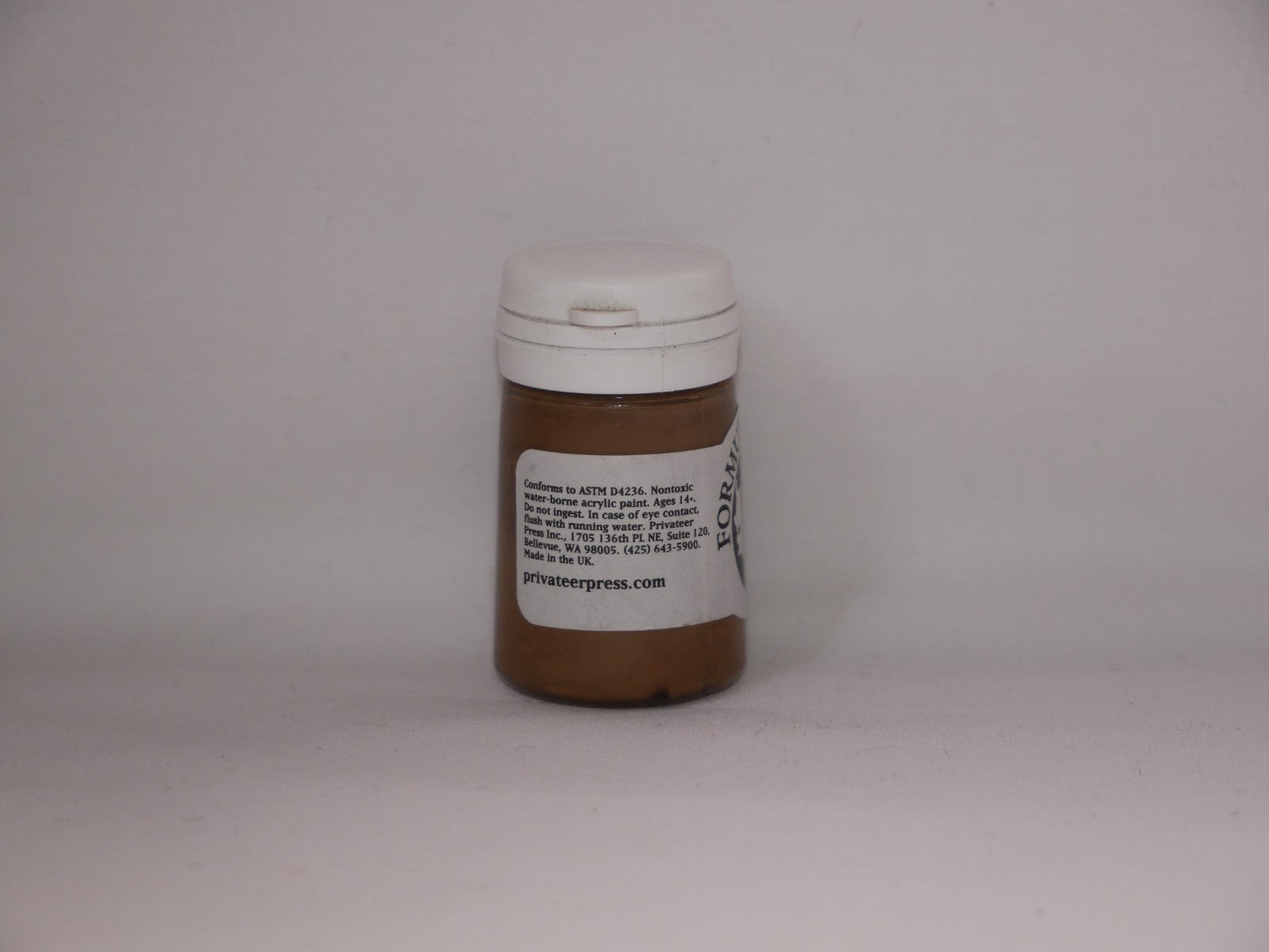 Formula P3 Acrylic Paint Range Gun Corps Brown 18ml Flip Top Bottle - PIP 93061